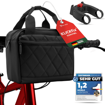 Lenkertasche Fahrrad mit Tragegriff für KlickFIX-Halterungen 6L "LUNA"