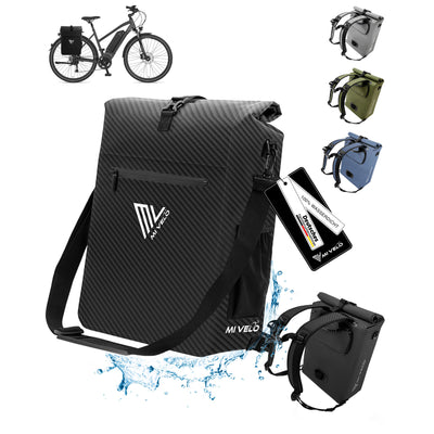 3in1 Fahrradtasche & Rucksack wasserdicht 25L "MAGNUM"