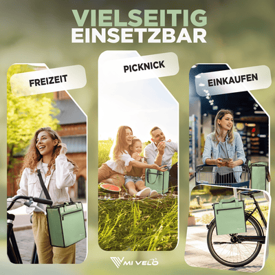 Fahrradtasche & Einkaufstasche 25L inkl. Kühltasche