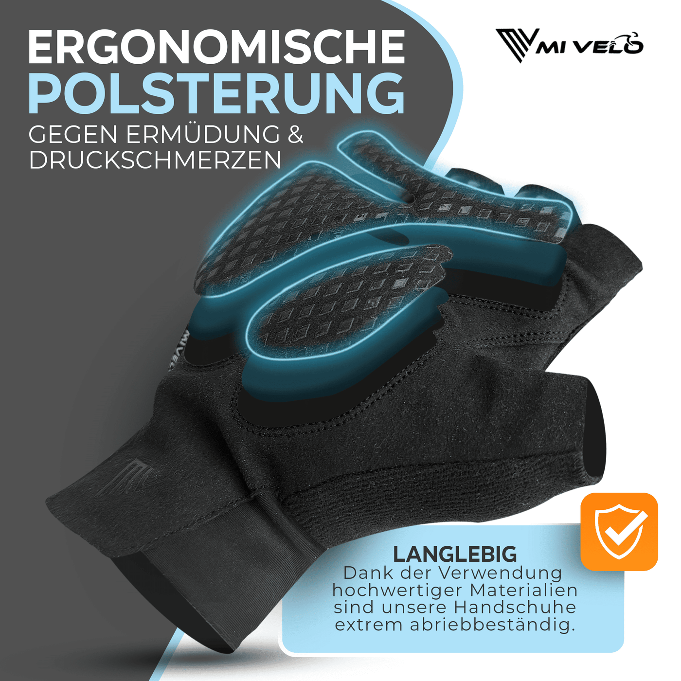 Bequeme Fahrradhandschuhe für den Sommer - Atmungsaktiv & gepolstert