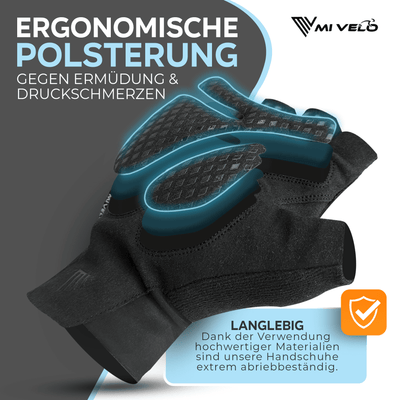 Bequeme Fahrradhandschuhe für den Sommer - Atmungsaktiv & gepolstert