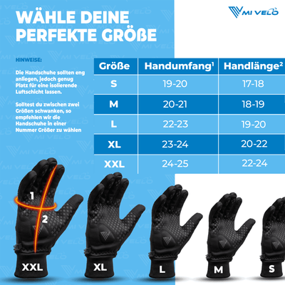 Übergangshandschuhe winddicht & wasserabweisend - Fahrradhandschuhe für Herbst & Frühling
