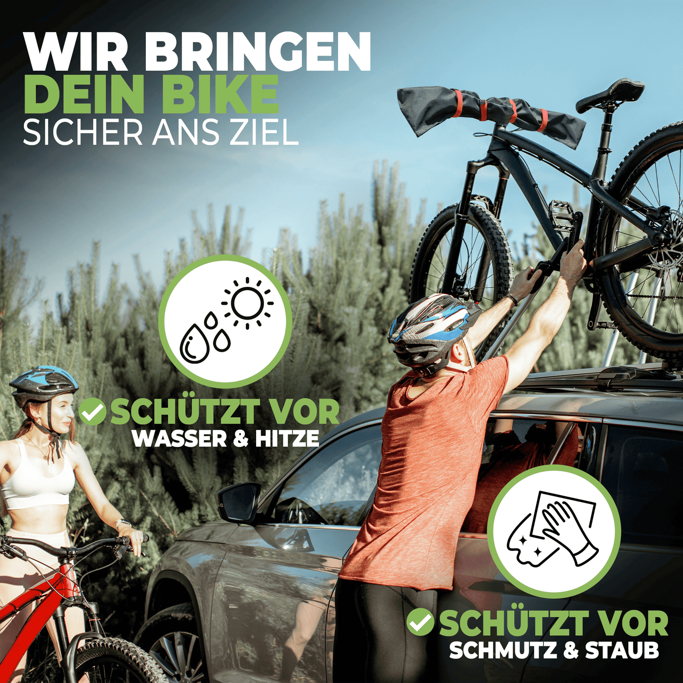 Akkuschutz für E-Bikes + Lenkerschutzhülle "Spar-Bundle