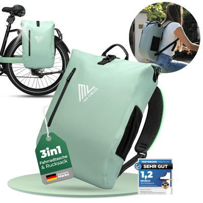 3in1 Fahrradtasche & Rucksack wasserdicht 20L "PRIMUS"