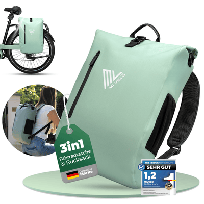 3in1 Fahrradtasche & Rucksack wasserdicht 20L "PRIMUS"