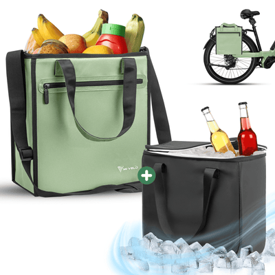 Fahrradtasche & Einkaufstasche 25L inkl. Kühltasche