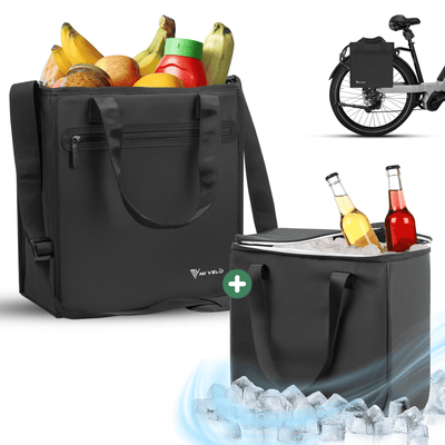 Fahrradtasche & Einkaufstasche 25L inkl. Kühltasche