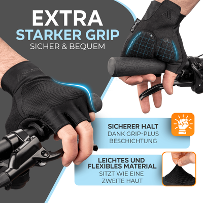 Bequeme Fahrradhandschuhe für den Sommer - Atmungsaktiv & gepolstert