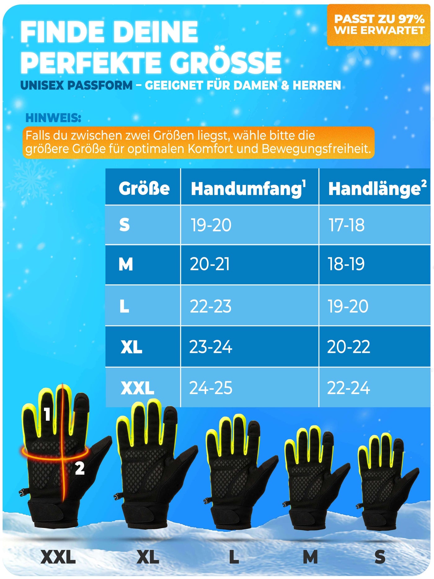 Winterhandschuhe aus Thermo-Fleece & mit 3M-Isolierung