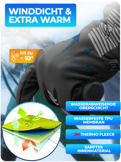 Winterhandschuhe aus Thermo-Fleece & mit 3M-Isolierung
