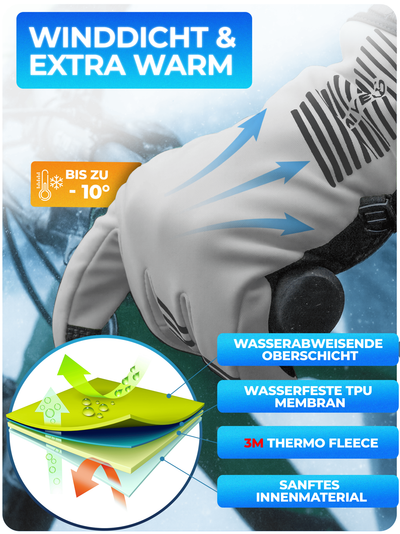 Winterhandschuhe aus Thermo-Fleece & mit 3M-Isolierung