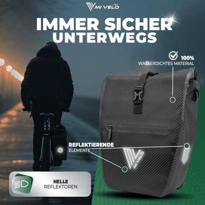 2in1 Fahrradtasche für Gepäckträger wasserdicht 25L "CAPAX"