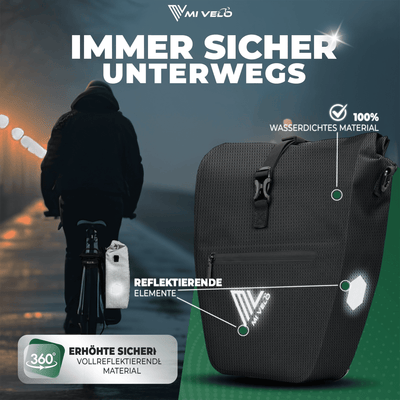 2in1 Fahrradtasche für Gepäckträger wasserdicht 25L "CAPAX"