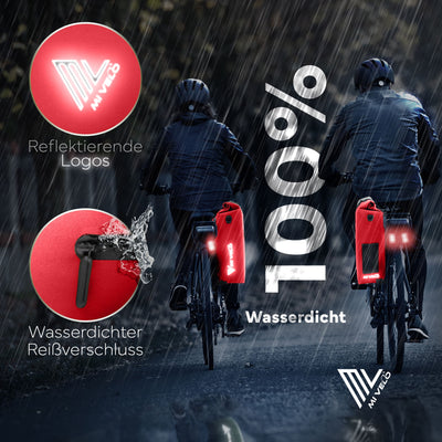 3in1 Fahrradtasche & Rucksack wasserdicht 25L "MAGNUM"
