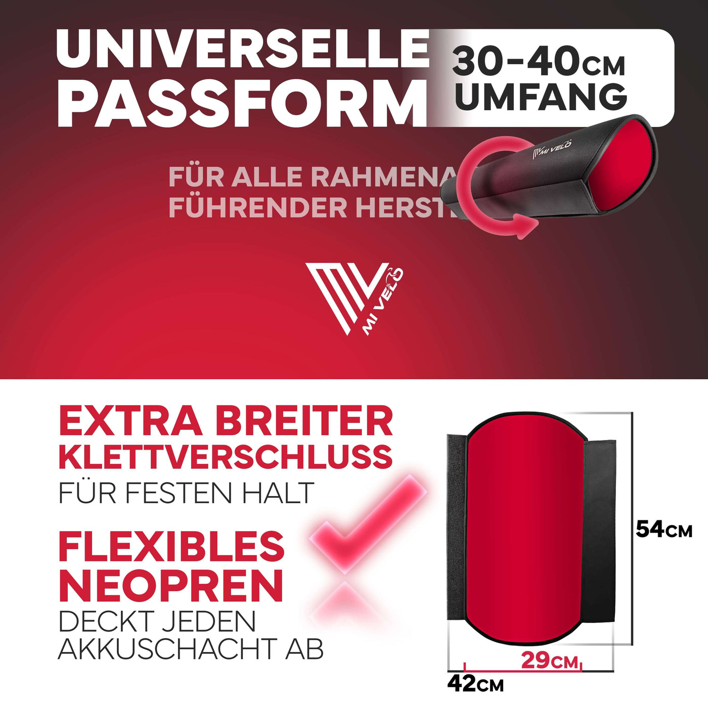 Akkuschutz für E-Bikes + Lenkerschutzhülle "Spar-Bundle
