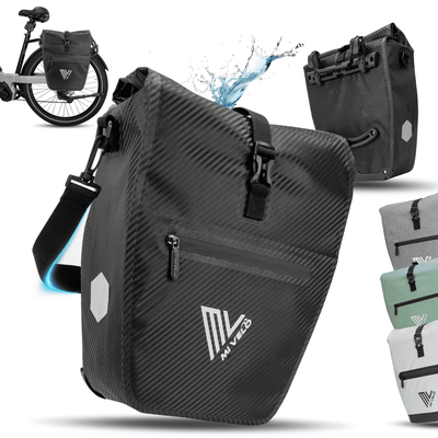 2in1 Fahrradtasche für Gepäckträger wasserdicht 25L "CAPAX"