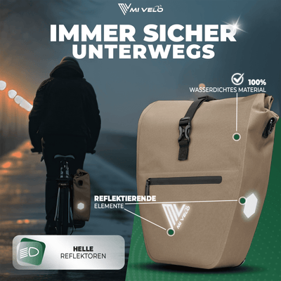 2in1 Fahrradtasche für Gepäckträger wasserdicht 25L "CAPAX"