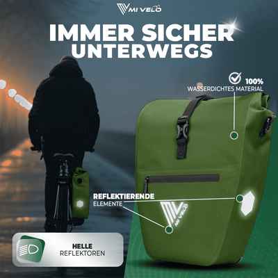 2in1 Fahrradtasche für Gepäckträger wasserdicht 25L "CAPAX"