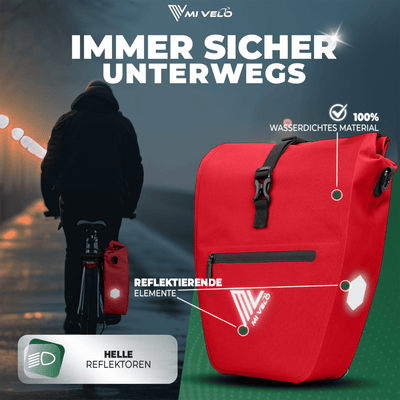 2in1 Fahrradtasche für Gepäckträger wasserdicht 25L "CAPAX"