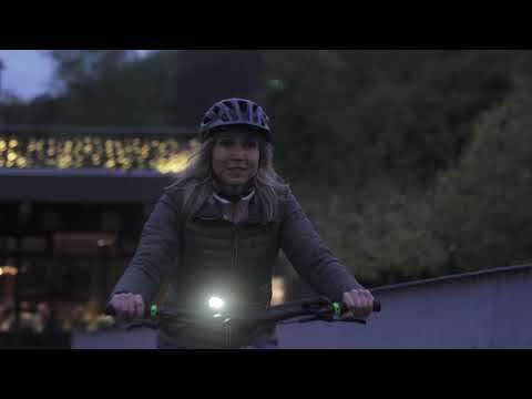 Fahrradlampen Set "SPARK PRO" USB-aufladbar mit Bremslichtfunktion