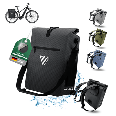 3in1 Fahrradtasche & Rucksack wasserdicht 25L "MAGNUM"