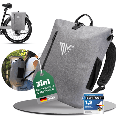3in1 Fahrradtasche & Rucksack wasserdicht 20L "PRIMUS"